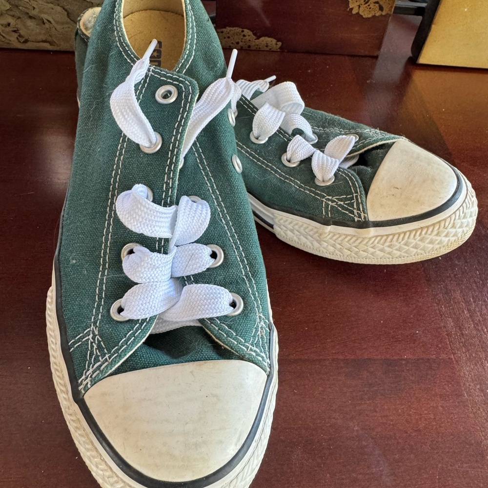 Converse Kids Sneakers in Forest Green Canvas